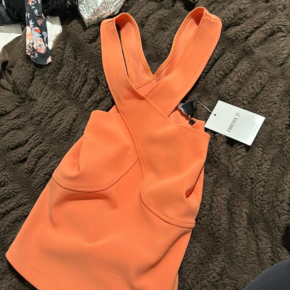 New with tags orange tank top